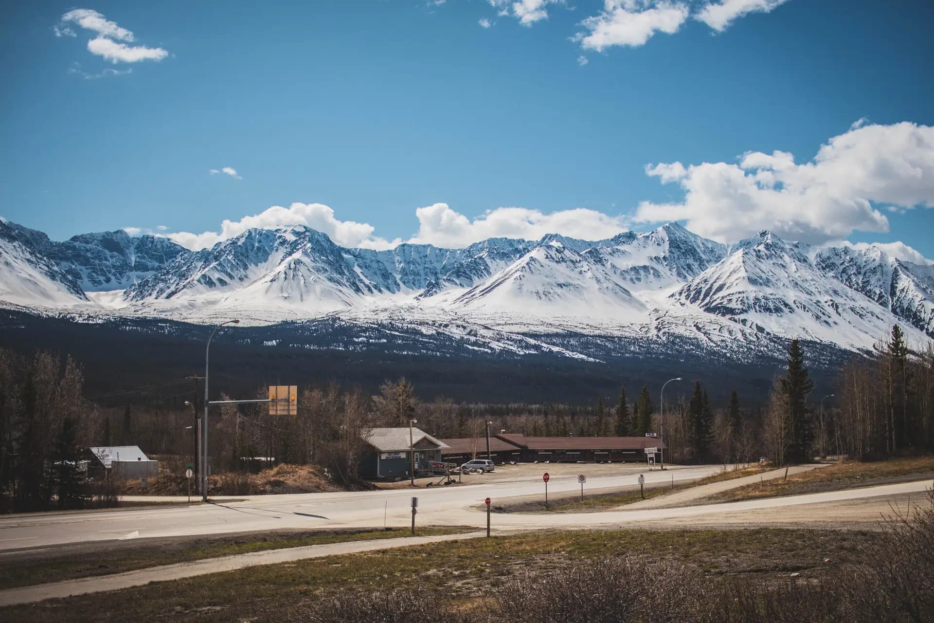 Scenic mountain views from Kluane Park Inn